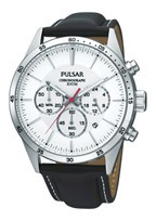 Horlogeband Pulsar VD53-X001 PT3007X1 (PP069X) Leder Zwart